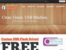 Tablet Screenshot of greenthumbdrives.com